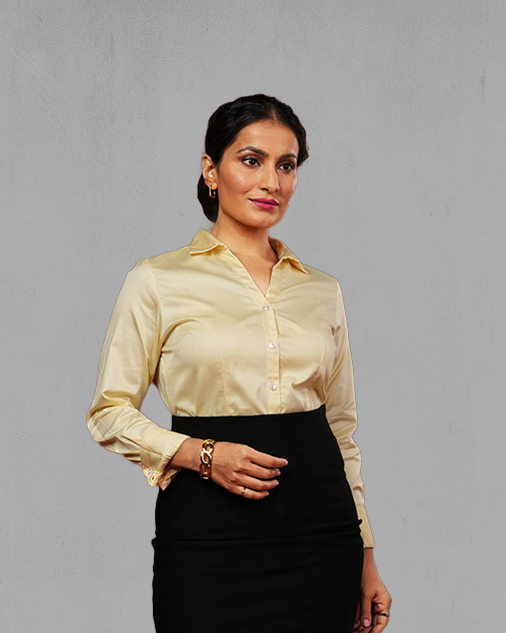 Tantra Signature Cotton Satin Lycra Shirt