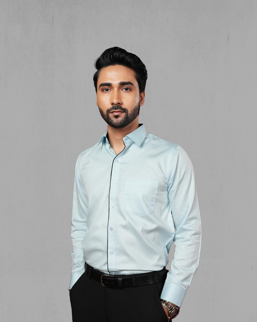 Indoline Satin Dull Shirt