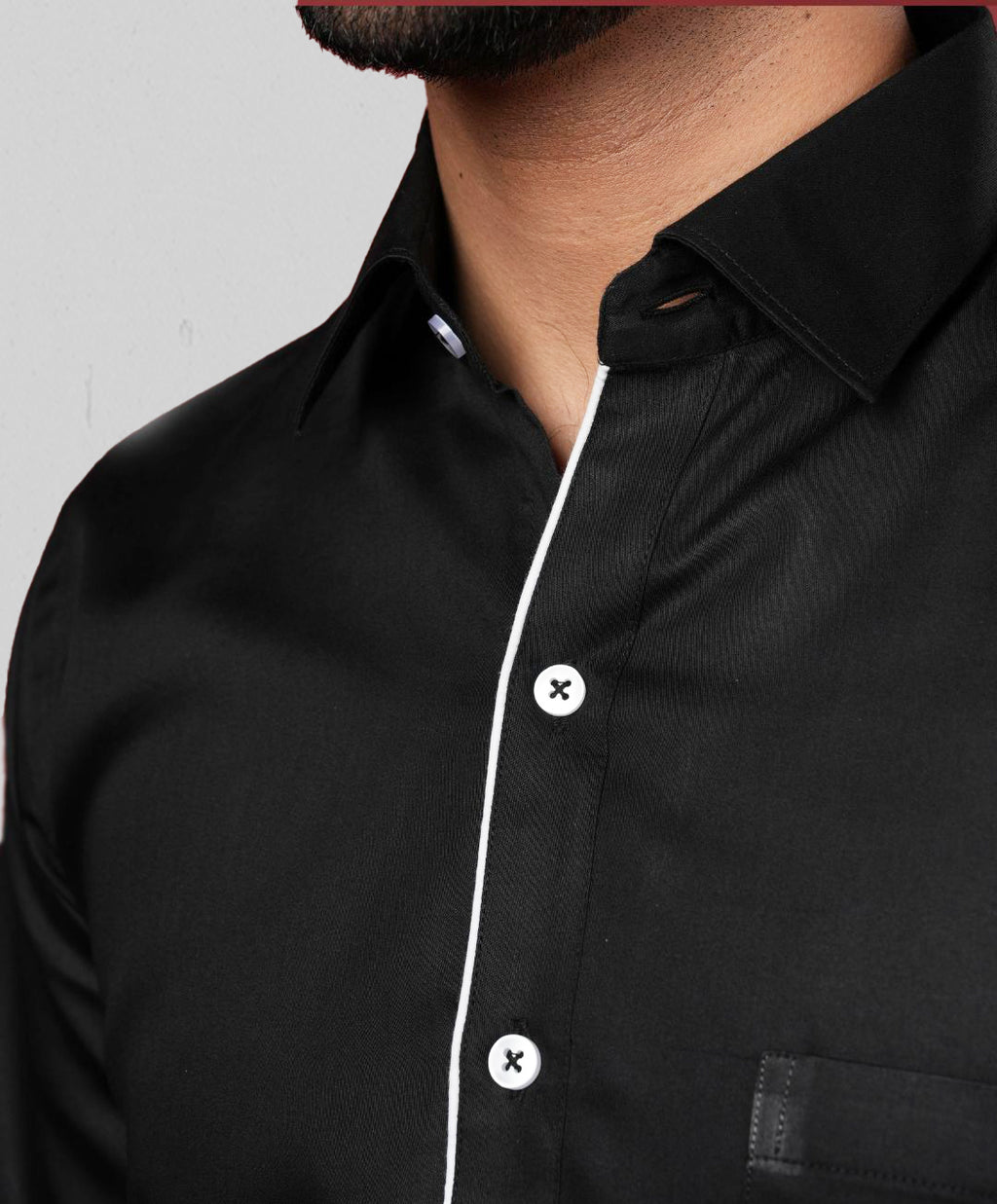 Indoline Satin Dull Shirt