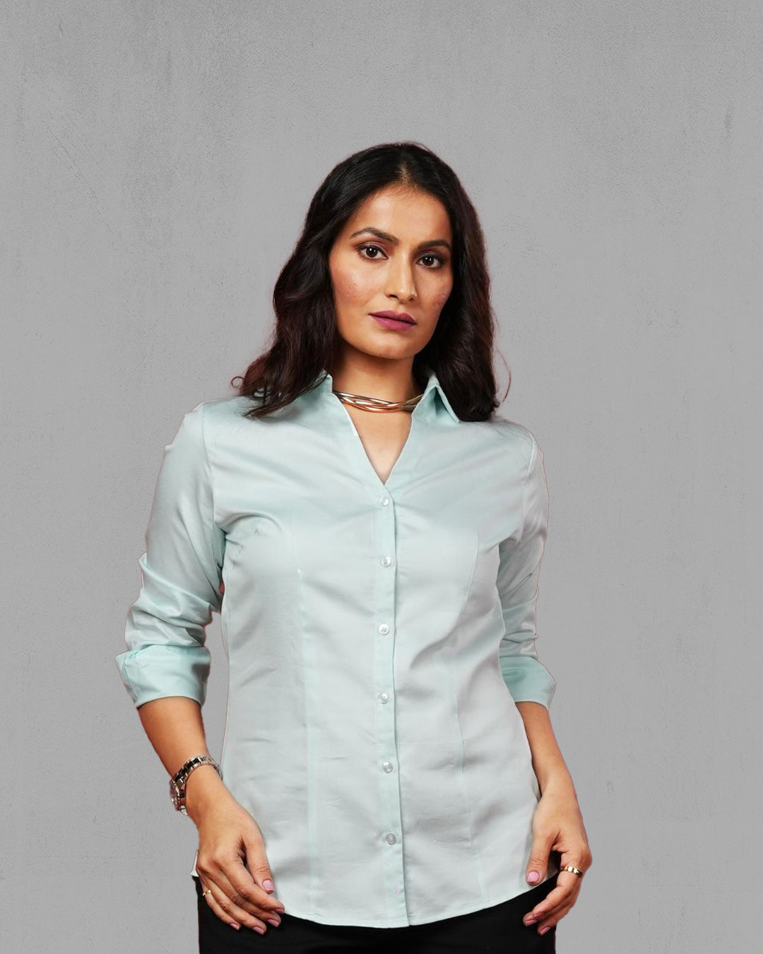 Indoline Satin Dull Shirt