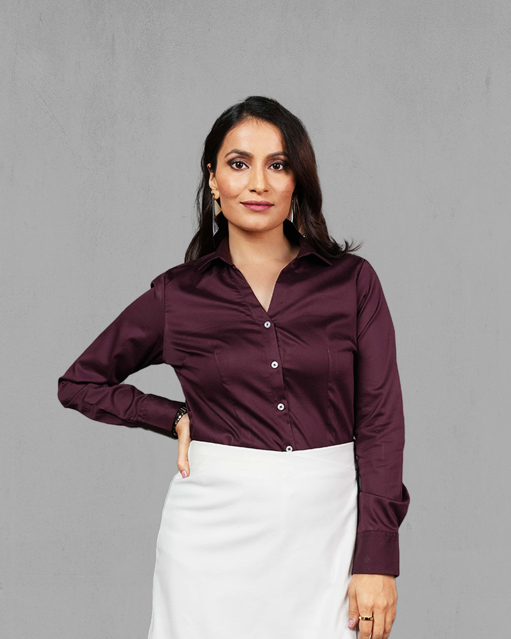 Tantra Signature Cotton Satin Lycra Shirt