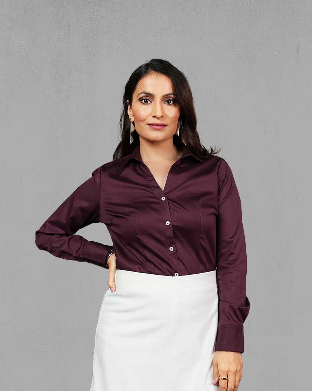 Tantra Signature Cotton Satin Lycra Shirt